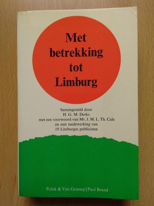 Met betrekking tot Limburg - H.G.M. Derks, Boeken, Geschiedenis | Stad en Regio, Gelezen, 20e eeuw of later, Ophalen of Verzenden