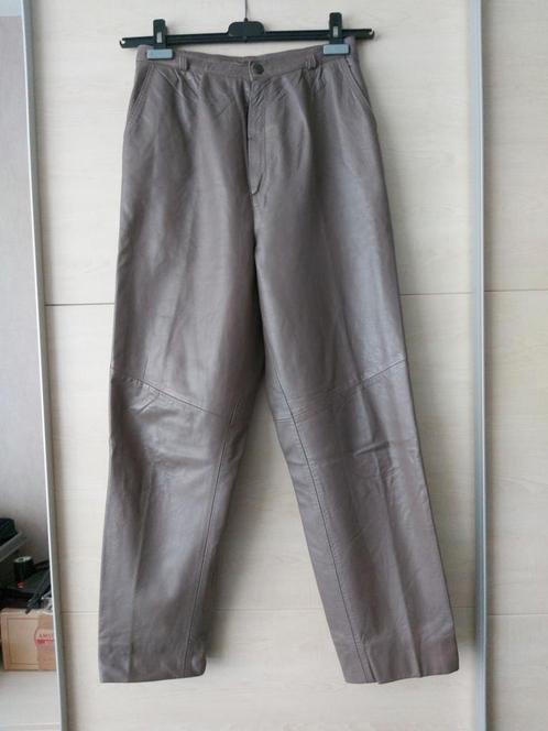 Nep nappa leren broeken, Kleding | Dames, Broeken en Pantalons, Zo goed als nieuw, Maat 38/40 (M), Zwart, Verzenden