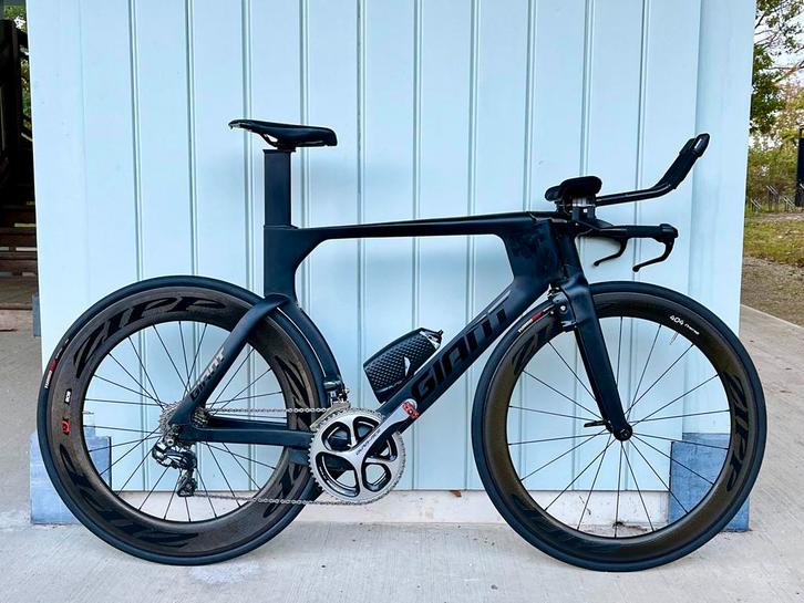tijdritfiets Giant Trinity M di2 Zipp tijdrit triathlon, Fietsen en Brommers, Fietsen | Racefietsen, Zo goed als nieuw, Giant