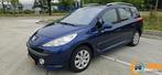 Peugeot 207 SW 1.4 VTi XS panoda/navi/trekh/clima/el-pakket., Gebruikt, Zwart, Blauw, Origineel Nederlands