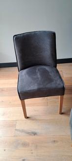 Riviera maison stoelen en tafel, Ophalen, Leer, Zo goed als nieuw, Grijs