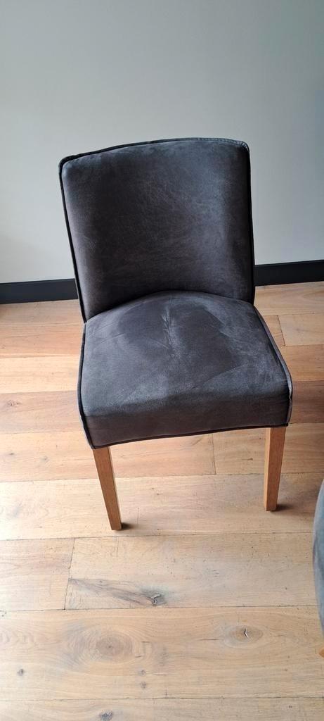 Riviera maison stoelen en tafel, Huis en Inrichting, Stoelen, Zo goed als nieuw, Vijf, Zes of meer stoelen, Leer, Grijs, Ophalen