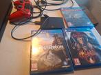 Playstation 4 met 3 games en extra opslag met alle kabels, Ophalen, 500 GB, Zo goed als nieuw, Met 1 controller