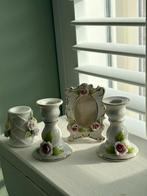 3 delig setje : 2 kandelaartjes + fotolijstje, Ophalen of Verzenden