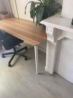 Bamboe bureaublad met verstelbare poten, Huis en Inrichting, Bureaus, Ophalen of Verzenden, Zo goed als nieuw, Bureau
