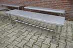 Roestvrij stalen bankje. RVS bank Metro cleanroom, Ophalen, Twee, Nieuw, Metaal