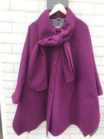 Zon Design dames poncho / jas one size, ZON design, Ophalen of Verzenden, Zo goed als nieuw, Rood