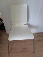 Vier  keer stoel Gilbert IKEA eettafel, Ophalen, Gebruikt, Wit, Vier
