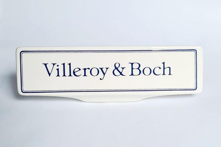 Toonbank reclamebordje van Villeroy & Boch, Antiek en Kunst, Antiek | Servies los, Ophalen of Verzenden