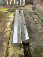 2 Roestvrijstaalen voerbakken van 4 m lang, Meerdere dieren, Schaap