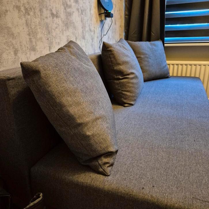 Grijze slaapbank / sofa, Huis en Inrichting, Slaapkamer | Slaapbanken, Tweepersoons, Ophalen