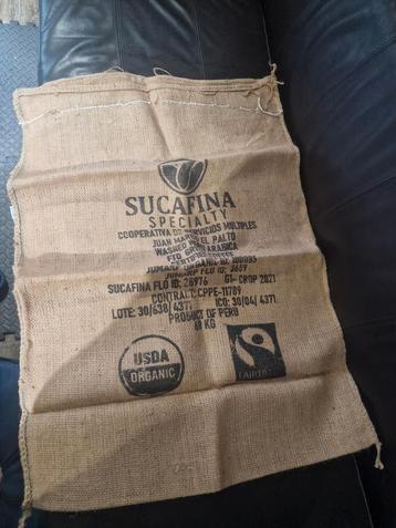 Juttenzak - Sucafina Koffiezak - Decoratief beschikbaar voor biedingen