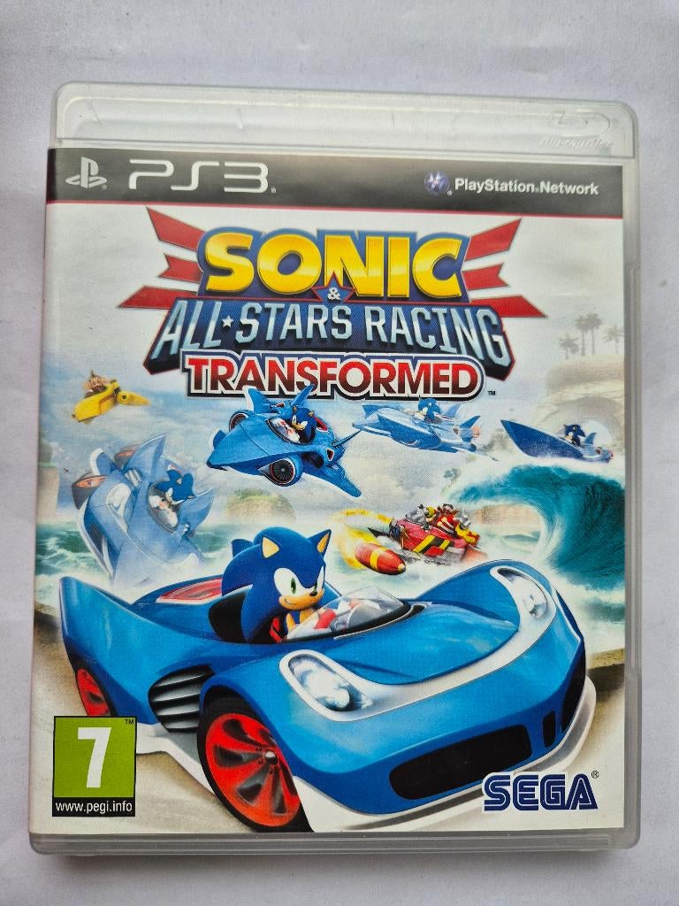 SONIC all-stars racing TRANSFORMED, Spelcomputers en Games, Games | Sony PlayStation 3, Gebruikt, 1 speler, Racen en Vliegen, Ophalen of Verzenden