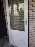 Merbau buitendeur 201 x 82.5, Doe-het-zelf en Verbouw, Deuren en Horren, Ophalen, Gebruikt, 80 tot 100 cm, Buitendeur