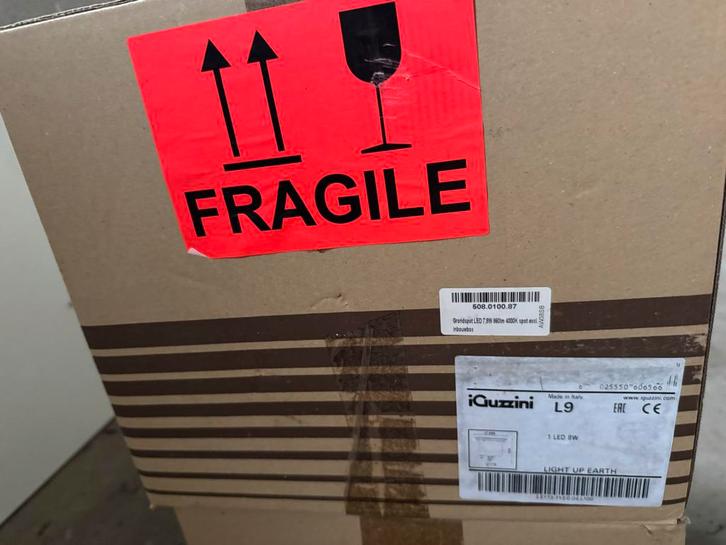 iGuzzini Light Up E173 Grondspot - Nieuw!, Huis en Inrichting, Lampen | Plafondlampen, Nieuw, Metaal, Ophalen of Verzenden