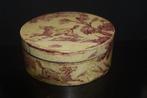 Romantische brocante doos Toile de Jouy hond + vogel, Antiek en Kunst, Curiosa en Brocante, Ophalen of Verzenden