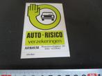 sticker Arnhem AUTO RISICO verzekeringen Roermondsplein 20, Ophalen, Zo goed als nieuw, Sticker