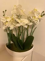 kunstplant wit in basics bloempot plant bloemen, Binnen, Ophalen of Verzenden, Zo goed als nieuw