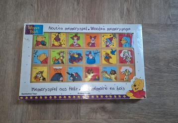 Houten memoryspel Winnie de Poeh, nieuw beschikbaar voor biedingen