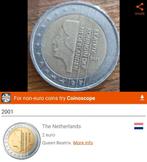 2 euromunt Nederland 2001, Ophalen of Verzenden, Overige landen, 2 euro, Losse munt