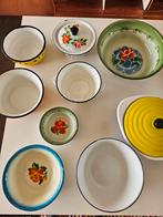 Retro/ vintage emaille schalen, Antiek en Kunst, Ophalen of Verzenden