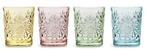 Glazen set 4-delig Hobstar Rainbow, Verzenden, Nieuw, Waterglas