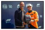 Org Kl foto 20x30cm Lando Norris + Ruud Gullit Dutch GP 2024, Verzenden, Nieuw, Formule 1