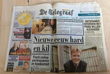 De Telegraaf 31 december 1999 / 1 januari 2000 beschikbaar voor biedingen