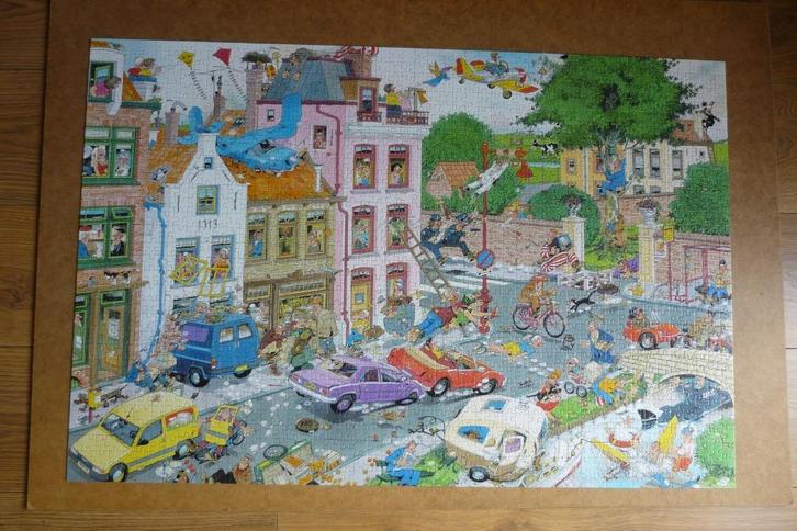 Jumbo Jan van Haasteren '' VRIJDAG DE 13e '' 1500 st., Hobby en Vrije tijd, Denksport en Puzzels, Gebruikt, Legpuzzel, 500 t/m 1500 stukjes