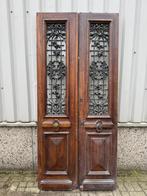 Antieke eiken dubbele voordeur uit 1901, Doe-het-zelf en Verbouw, Deuren en Horren, 100 tot 120 cm, La belle porte, Jurgen.hoogenboezem@gmail.com