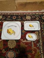 Kaas uit het vuistje set - 3 stuks bakjes bord, Overige materialen, Schaal, Vierkant, Ophalen of Verzenden