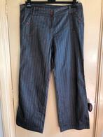 Mooie grijze broek, glanzende stof, z.g.a.n. ZAZA, maat 44, Maat 42/44 (L), Ophalen of Verzenden, Zo goed als nieuw, ZAZA