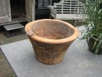 Oude Houten Schaal/Fruitschaal, Huis en Inrichting, Gebruikt, Schaal, Rond, Ophalen of Verzenden