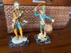 Italiaanse Beeldjes Soldaat & Drummer Marmer Voet, Antiek en Kunst, Ophalen of Verzenden