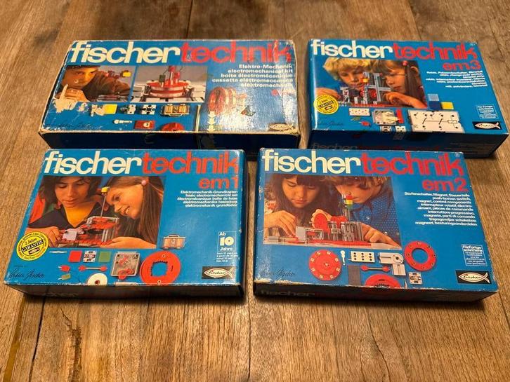 Fischer Technik EM1, EM2, EM3, Elektromechanisch, Kinderen en Baby's, Speelgoed | Duplo en Lego, Gebruikt, Complete set, Ophalen of Verzenden