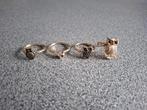 Ring uil, Sieraden, Tassen en Uiterlijk, Ringen, Ophalen of Verzenden, Zo goed als nieuw, Goud, Dame