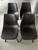 Mooie Goossens eetkamerstoelen Point 4x, Huis en Inrichting, Ophalen of Verzenden, Zo goed als nieuw, Grijs, Vier