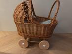 Rieten Poppenwagen met Dekentje, Kinderen en Baby's, Ophalen of Verzenden, Zo goed als nieuw, Overige typen