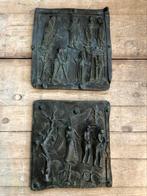 Kerk brons reliëf wanddecoratie religieus Italië kunst, Antiek en Kunst, Antiek | Religie, Ophalen