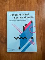 Studieboek: Preventie in het sociale domein, Ophalen of Verzenden, Zo goed als nieuw, HBO, Sijtze de Roos