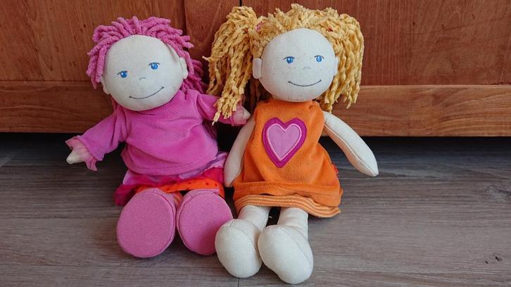 Sinterklaas | Haba poppen (2 stuks, plus extra jurkje), Kinderen en Baby's, Speelgoed | Knuffels en Pluche, Zo goed als nieuw