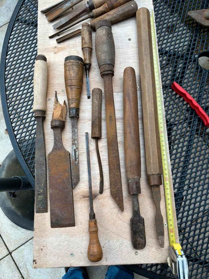 Oude beitels, Antiek en Kunst, Antiek | Gereedschap en Instrumenten, Ophalen of Verzenden