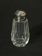 Klein Kristal met Zilver Parfumflesje, 1908, Antiek en Kunst, Antiek | Goud en Zilver, Ophalen of Verzenden, Zilver