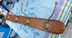 oude kapstok/ wandkapstok/ kapstok met metalen haken, Wandkapstok, Gebruikt, Ophalen of Verzenden, Minder dan 100 cm