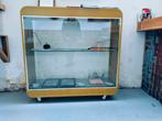 vintage jaren zeventig vitrine, Glas, 25 tot 50 cm, Gebruikt, Ophalen of Verzenden