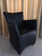 Aangeboden 6 stuks Montis Sting , zwart leren stoelen, Huis en Inrichting, Stoelen, Ophalen, Zwart, Leer, Zo goed als nieuw