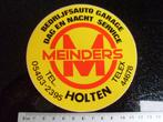 sticker bedrijfsauto garage meinders holten logo service, Verzenden, Zo goed als nieuw, Bedrijf of Vereniging