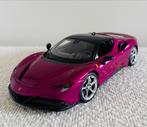 Ferrari SF90 stradale Burago 1/18 unieke kleur, Ophalen of Verzenden, Zo goed als nieuw, Bburago