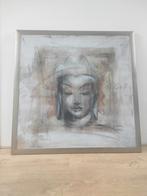 Fotolijst met poster budha, Ophalen of Verzenden, Zo goed als nieuw, Schilderij, Minder dan 50 cm