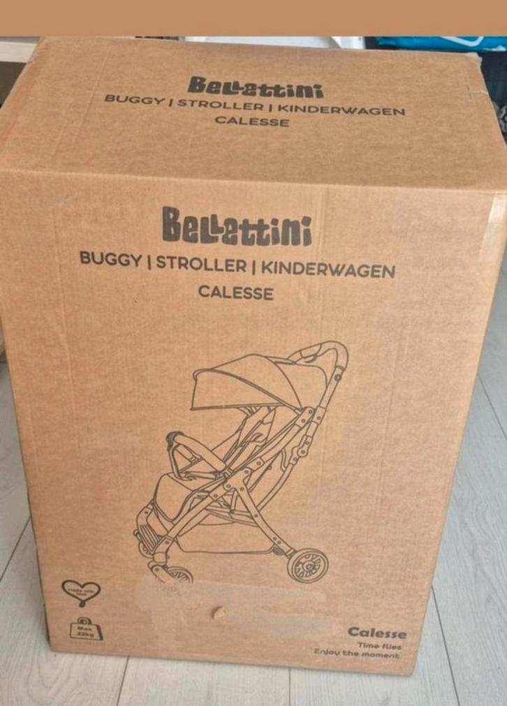Nieuwe grijze bellettini buggy te koop, Kinderen en Baby's, Buggy's, Nieuw, Overige merken, Regenhoes, Verstelbare rugleuning